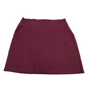 APT. 9 Womens XXL Maroon Rayon Sporty Utility Skirt